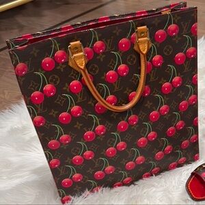 Louis Vuitton x Takashi Monogram Cerises Sac Plat